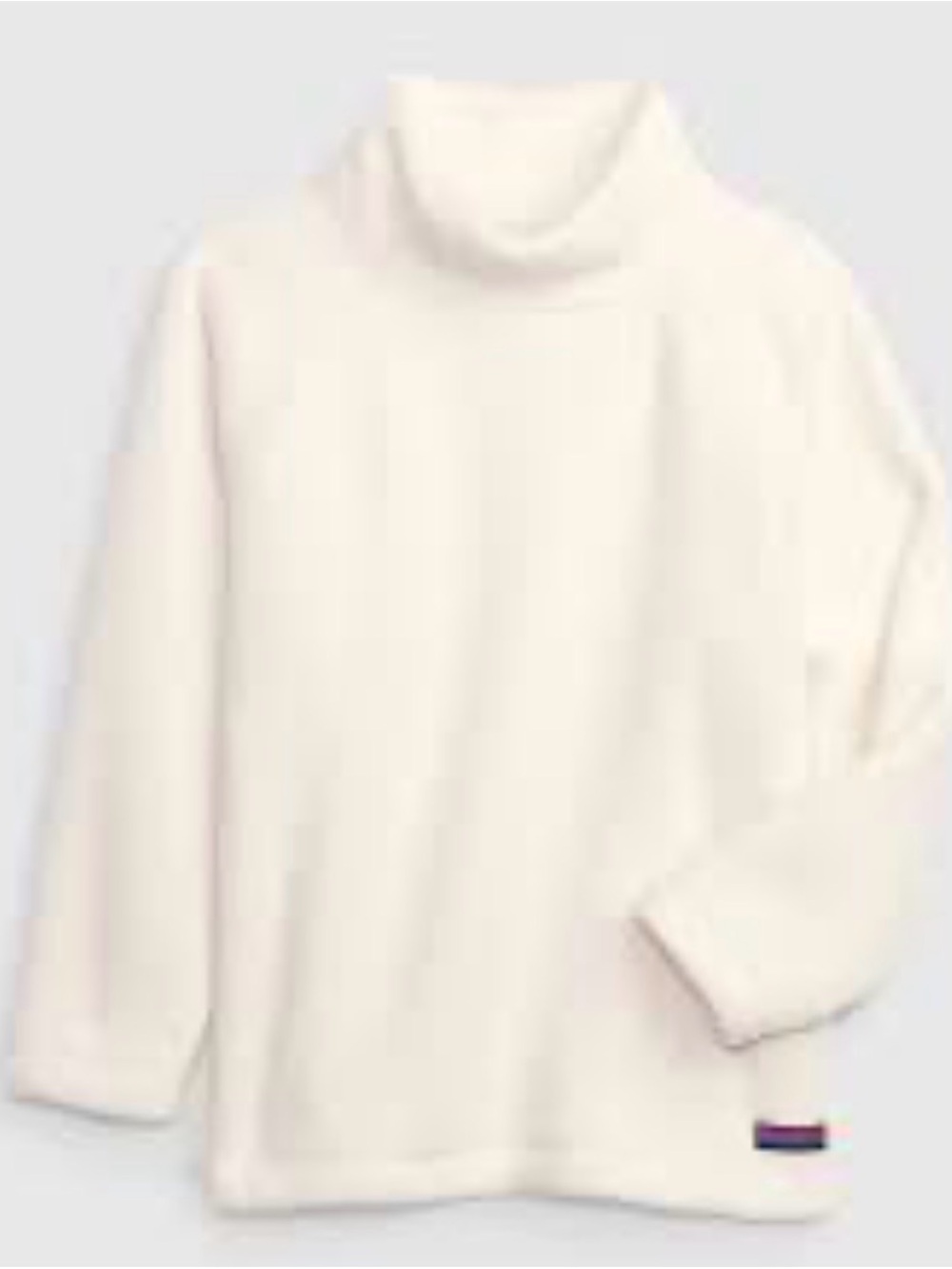 GAP Original Cream Mock neck Fleece Pullover size small